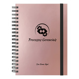 Caderno Colegial + Personalizado Profissões Rosê