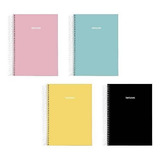 Caderno De 10 Materias Cores Pasteis Capa Dura 160 Folhas 