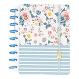 Caderno De Discos Inteligente Colegial/capa Dura - Rose Blue