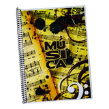 Caderno De Música 100 Páginas Universitário Com Pauta