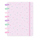 Caderno Disco Basic Inteligente A5-80 Folhas Disco Candy