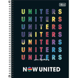 Caderno Espiral 1/4 Capa Dura Now United 80fls.