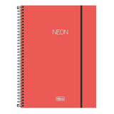 Caderno Espiral Neon 10 Matérias 160