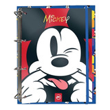 Caderno Fichário Argolado Universitário Mickey Mouse