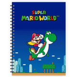 Caderno Grande Capa Dura Super Mario