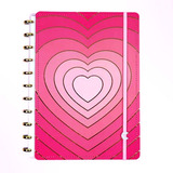 Caderno Inteligente Grande Golden Love 80 Folhas 01un Cor Love Golden Love