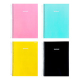 Caderno Pequeno Cores Pasteis 80 Folhas Capa Dura Pequeno 