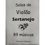 Caderno Solos De Violão Sertanejo -