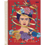Caderno Universitario 10 Materias Frida Kahlo 160 Folhas.