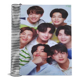 Caderno Universitário Bts 10 Matérias Capa Espiral 200 Fls