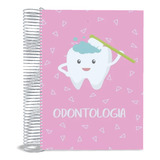 Caderno Universitário Dentista 10 Matérias 200 Fls