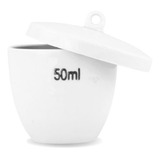 Cadinho De Porcelana Forma Média Com Tampa 50ml