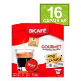 Café Em Cápsula Torrado E Moído Bicafé Gourmet Caixa 112g 16 Unidades