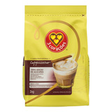 Café Instantâneo Cappuccino 3 Corações Profissional Solúvel Tradicional Sem Glúten Pacote 1 Kg