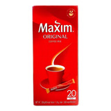 Café Instantâneo Coreano Sabor Original 20 Sachês - Maxim