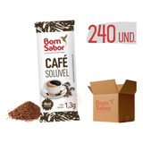 Café Solúvel Bom Sabor 1,3g Sache Tipo Pelé Stick 240 Und