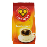 Café Torrado E Moído Tradicional 3 Corações Pacote 500g