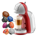 Cafeteira Dolce Gusto Mini Me Verm.+cinza 220v +48 Cápsulas