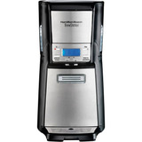 Cafeteira Elétrica Digital Hamilton Beach Brewstation Elite 35 Xícaras Automática Programavel Preta E Prateada De Filtro Americana220v