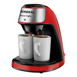 Cafeteira Elétrica Mondial Smart Coffee C-42-2x 2 Cafés Red