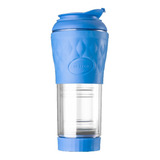 Cafeteira Manual Portátil Por Pressão Pressca Azul 350 Ml