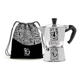 Cafeteira Moka Bialetti 3 Cups Aniversário 90 Anos + Bag
