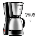 Cafeteira Mondial Dolce Arome Inox C-34 Preta 220v Cor Cinza