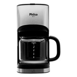 Cafeteira Philco Ph17 Semi Automática Preta E Prateada De Filtro 110v