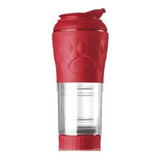 Cafeteira Portátil Preta 350ml Vermelha -