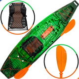 Caiaque De Pesca Atlas Titan - Cadeira + Remo Anti-enrosco 