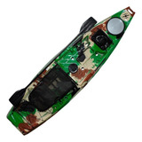 Caiaque Flash De Pesca Completo Milha Kayak + Cadeira + Remo Cor Selva Camuflado