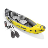 Caiaque Inflável Explorer 160kg K2 Remos