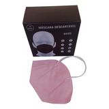 Caixa 10 Un Máscaras Kn95 Inova 5 Camadas Proteção Pff2 N95 Cor Rosa-claro