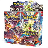 Caixa 36 Pacotes Cartelas Pokémon Obsidiana