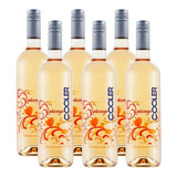 Caixa 6 Cooler Góes Pêssego Vinho Branco 750ml Original