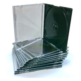 Caixa Acrílica Para Cd/dvd/blu-ray Slim. Kit Com 10 Unidades