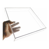 Caixa Acrilica Transparente Multiuso Premium 30x30x5cm