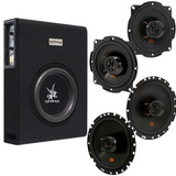 Caixa Amplificada Slim Corzus + Auto Falantes Jbl Selenium