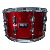 Caixa Bateria Phx Vermelha 8x14 Pvc 10 Afinações 580 Pvc Rd