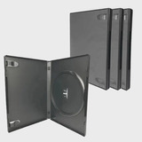  Caixa Box Case Dvd-cd Kit 25 Estojo Simples Preto 14 Mm