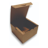 Caixa Box Kraft P/ Lanches Delivery Food Truck 50uni 