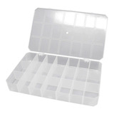 Caixa Box Organizadora 21 Divisórias - Plástica Transparente