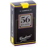 Caixa C/ 10 Palhetas Vandoren 56 Para Clarinete Sib Nº 3,5
