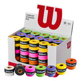 Caixa C/ 60 Over Grips Coloridos Badminton Tênis Beachtennis