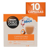 Caixa C\10 Dolcegusto Cappuccino Doce De Leite Leite Moça 