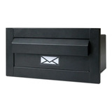 Caixa Caixinha De Correio Inox Moderna Preta 14x18x29 Cm Apl
