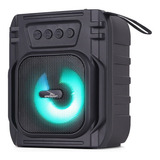 Caixa Caixinha De Som Bluetooth Portátil Rádio Fm Usb Mp3 Sd Cor Preto Voltagem 110v/220v
