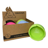 Caixa Cinzeiro Redondo Silicone Squadafum Neon C/8