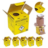 Caixa Coletora Descarpack Perfurocortante Kit 5 Unidades 3l
