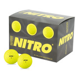 Caixa Com 12 Bolas De Golfe Novas Yellow - Easy Golf